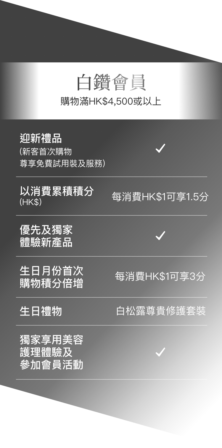 XOVE MEMBERSHIP PROGRAM - White Diamond