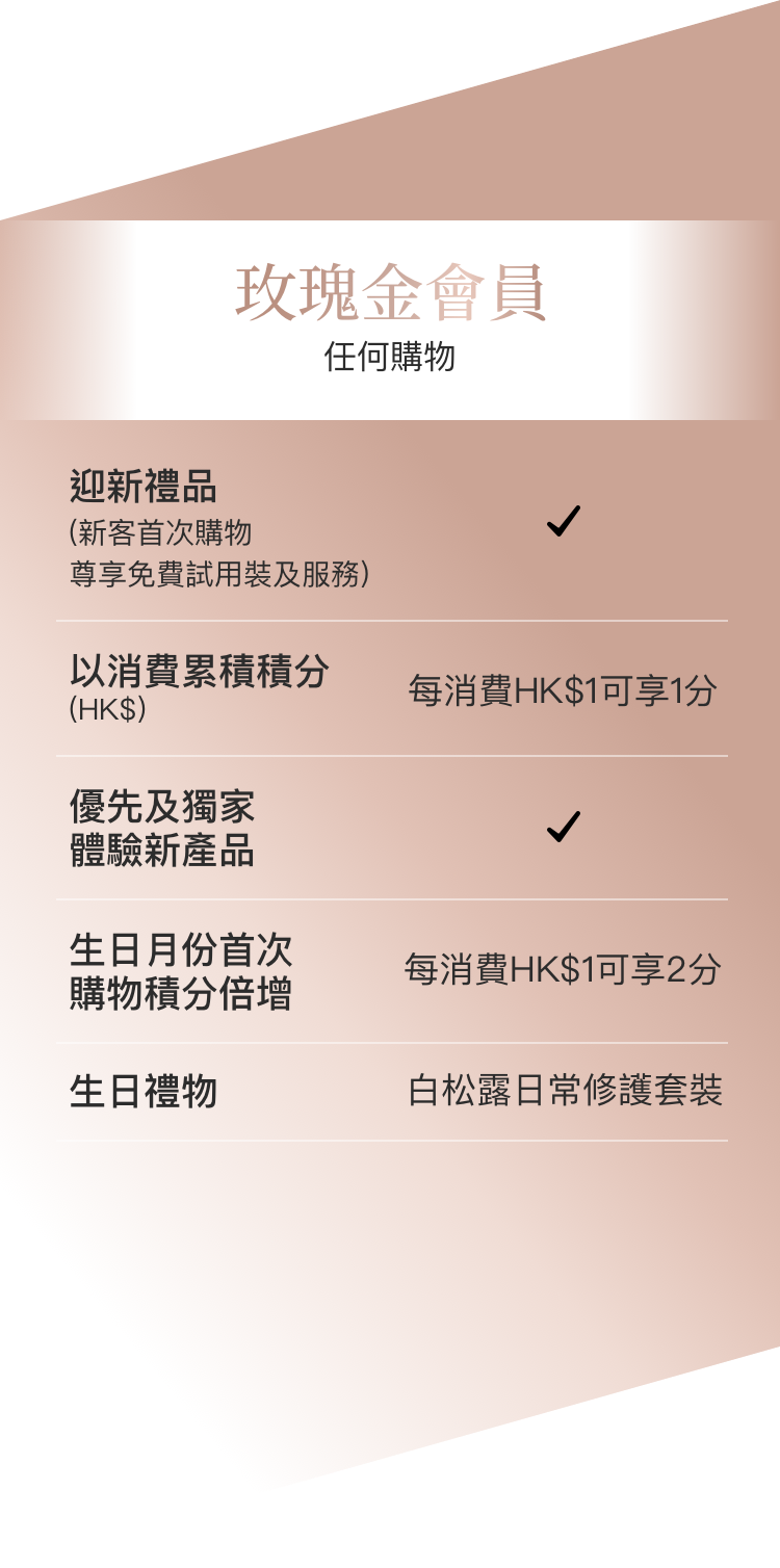 XOVE MEMBERSHIP PROGRAM - Rose Gold