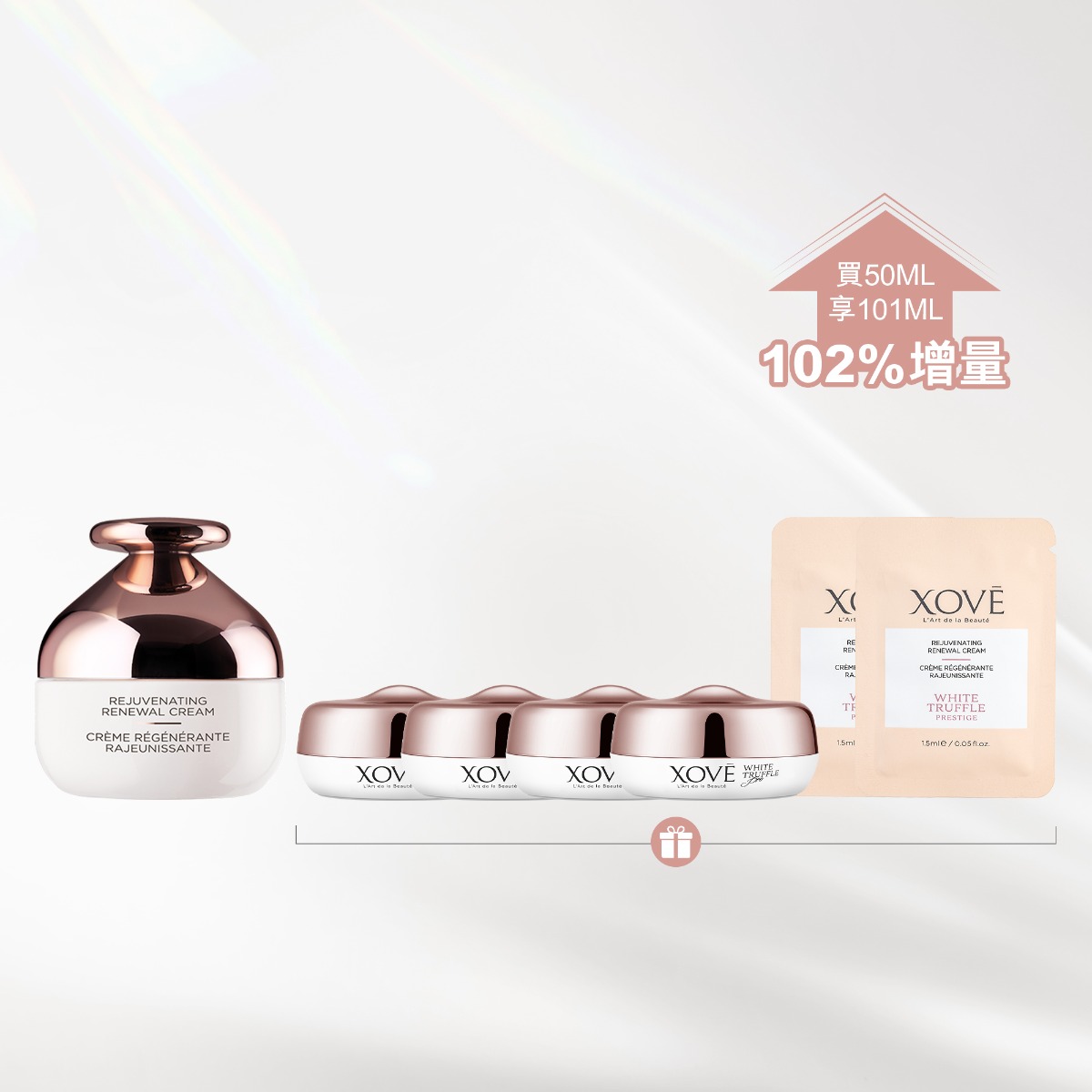 白松露活顏煥肌面霜100%增量套裝