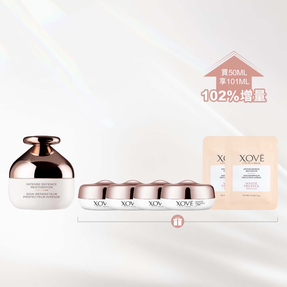 白松露活顏滋養修護面霜增量套裝